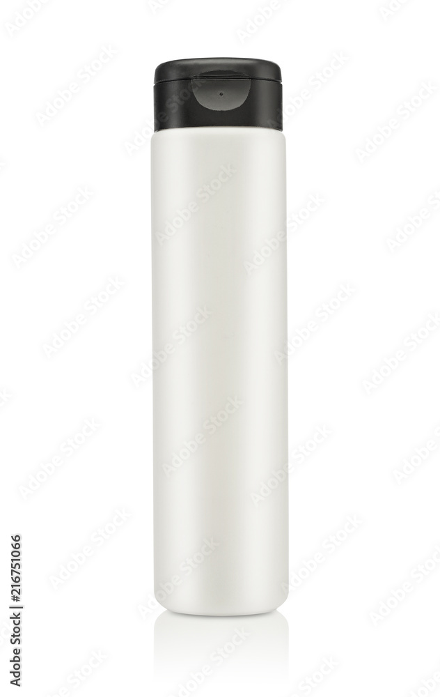 Blank cosmetic product isolated over a white background. Blank cosmetic product isolated over a white background.