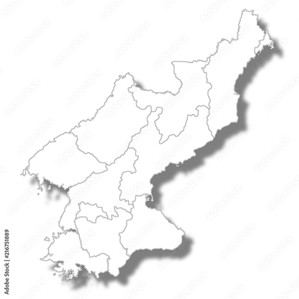 北朝鮮　国　地図　アイコン