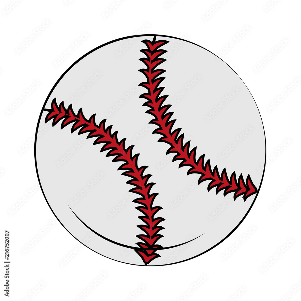 Baseball ball isolated vector illustration graphic design Baseball ball isolated vector illustration graphic design