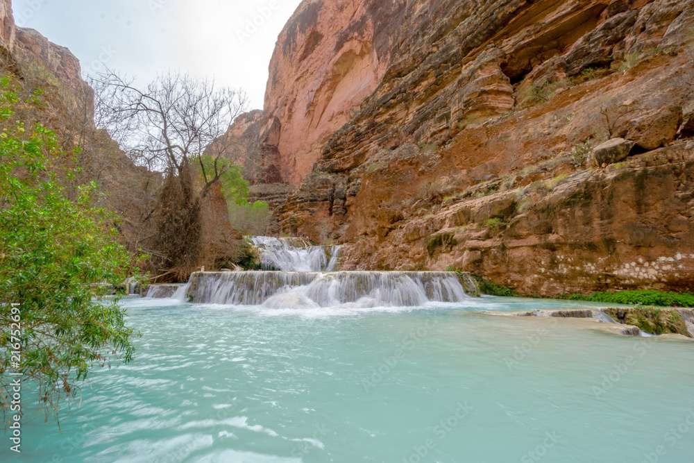 Naklejka premium Breathtaking views all around Havasu Falls area in Arizona