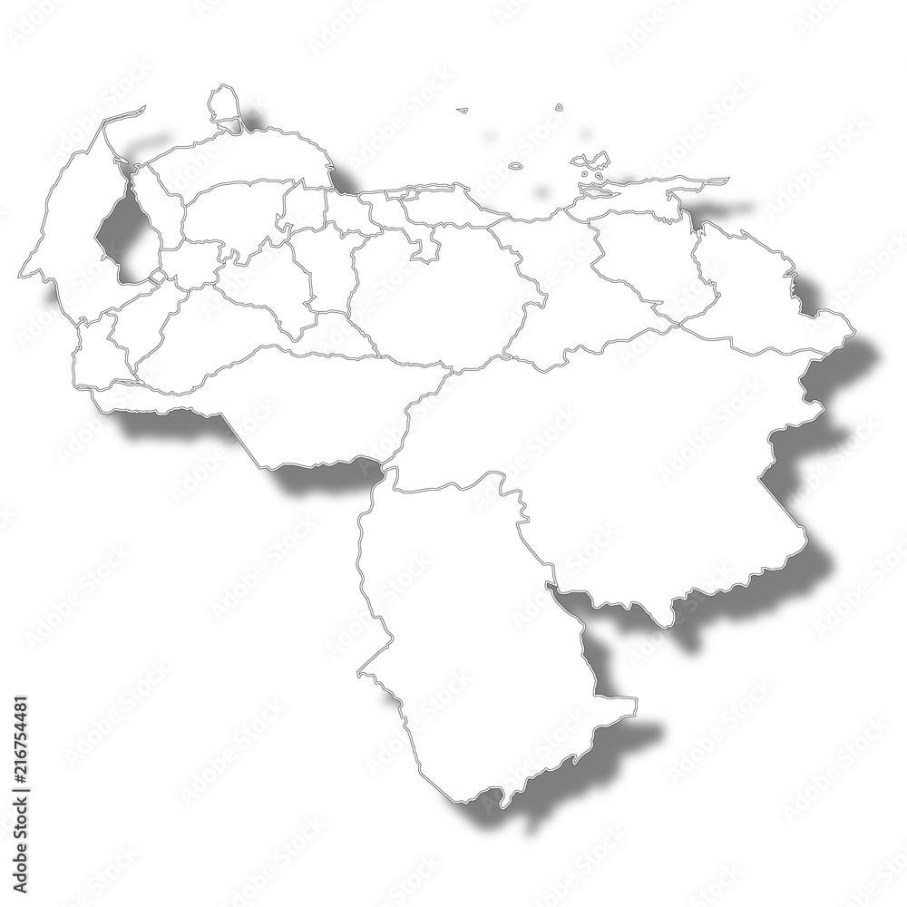 Obraz premium ベネズエラ 国 地図 アイコン
