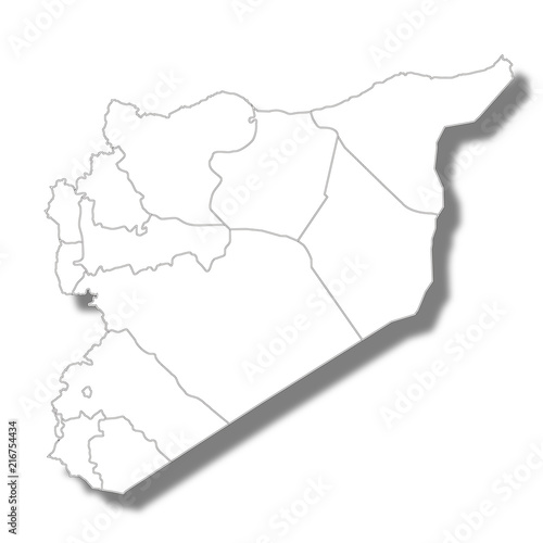 シリア　国　地図　アイコン