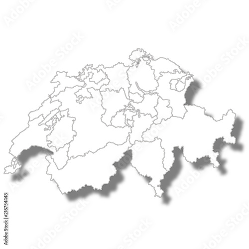 スイス 国 地図 アイコン