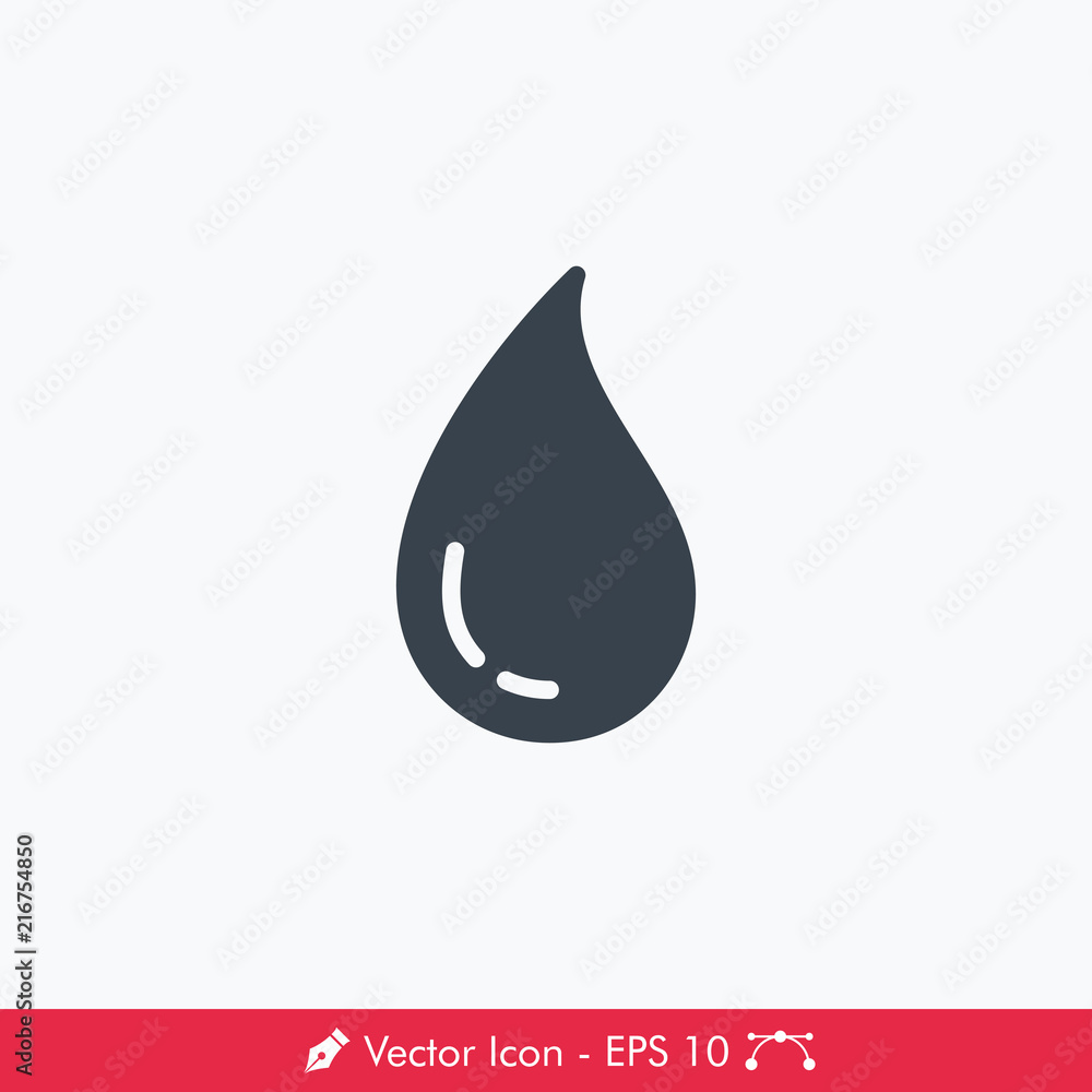 Water Drop (Splash) Icon / Vector Water Drop (Splash) Icon / Vector