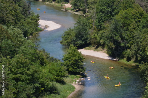 Kayak, Canoë,  gorges du Tarn, France photo