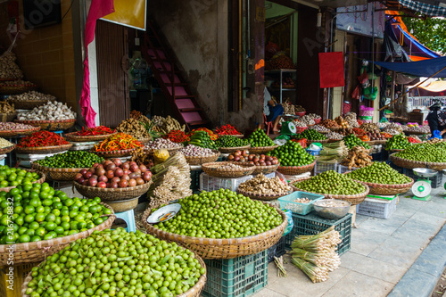 Morning market at Hanoi, Vietnam
