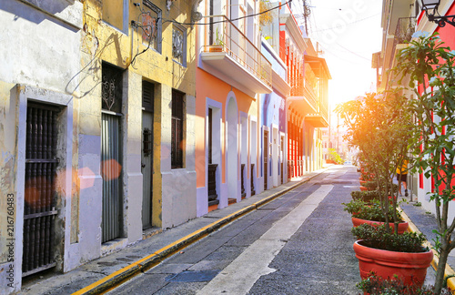 San Juan streets on a bright sunny day