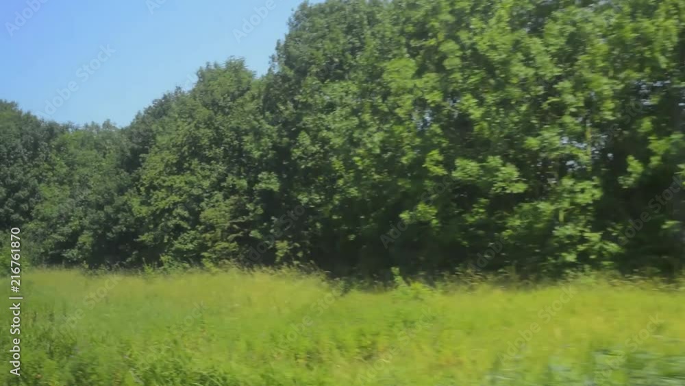 Traveling by train, View From The Window Traveling by train, View From The Window