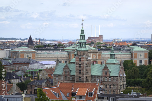 Canvas Print Aerial view of Copenhagen, Denmark