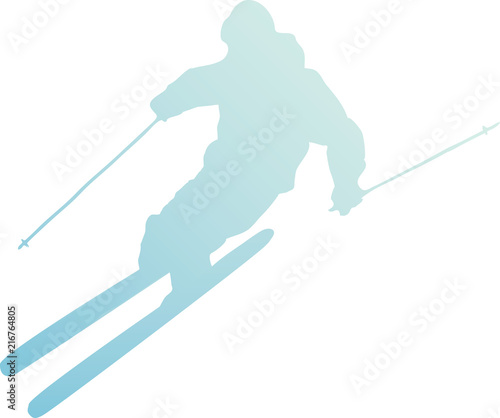 skier silhouette