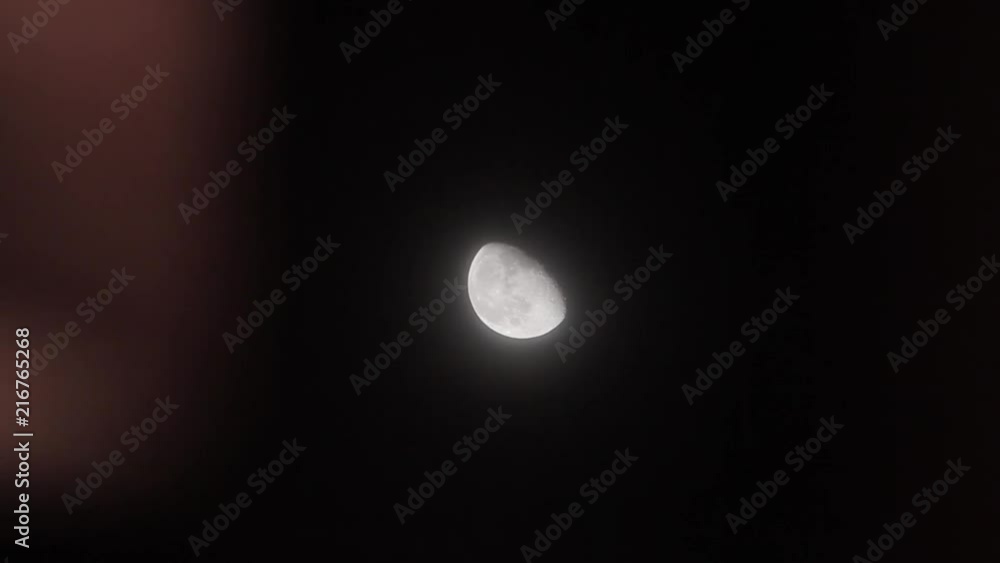Shot of the moon from my window. Shot of the moon from my window.