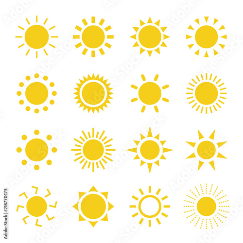 Sun  icon set