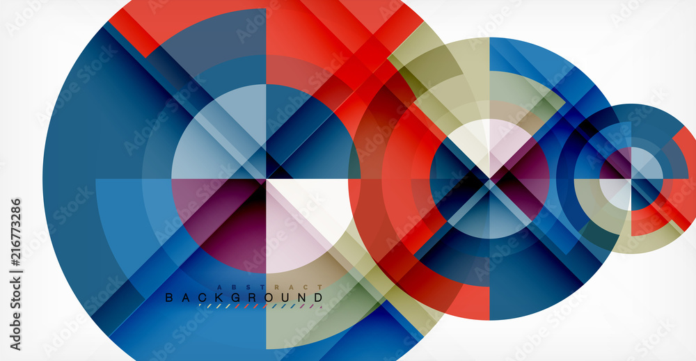 Vector circle abstract background