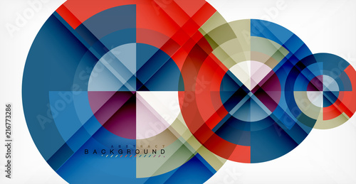 Vector circle abstract background