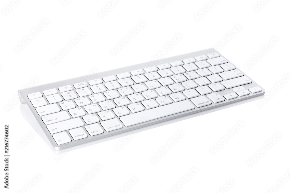 white keyboard isolated white. white keyboard isolated white.
