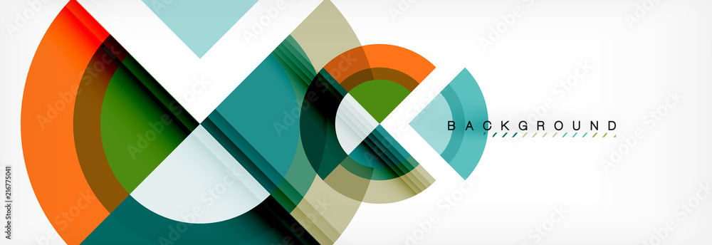 Vector circular geometric abstract background Vector circular geometric abstract background