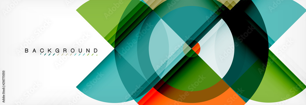 Vector circular geometric abstract background Vector circular geometric abstract background