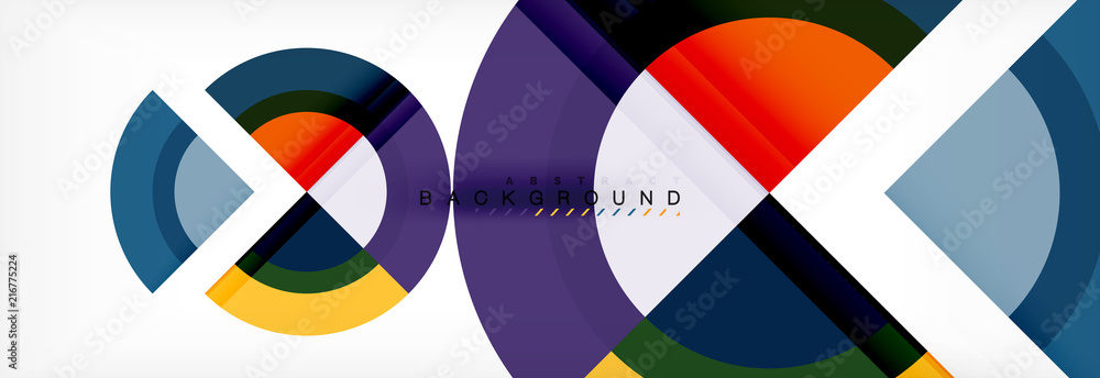 Vector circular geometric abstract background Vector circular geometric abstract background