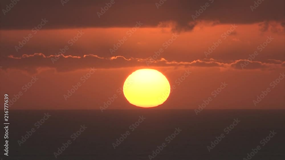 Sunset on the coast of southern Africa Sunset on the coast of southern Africa