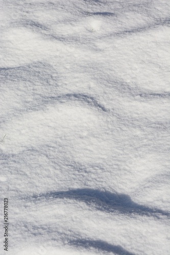 Undulating snow background, UK. © arenaphotouk