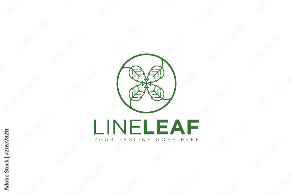 line leaf logo, icon, symbol line leaf logo, icon, symbol