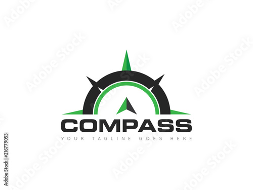 compass logo, icon, symbol design template