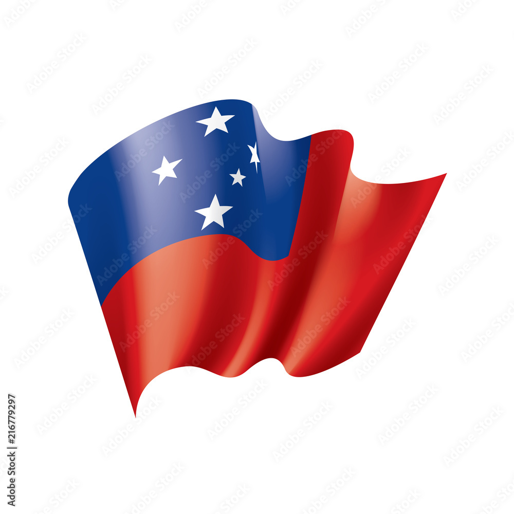 Samoa flag, vector illustration Samoa flag, vector illustration
