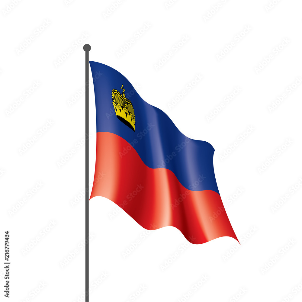 Fototapeta premium liechtenstein flag, vector illustration