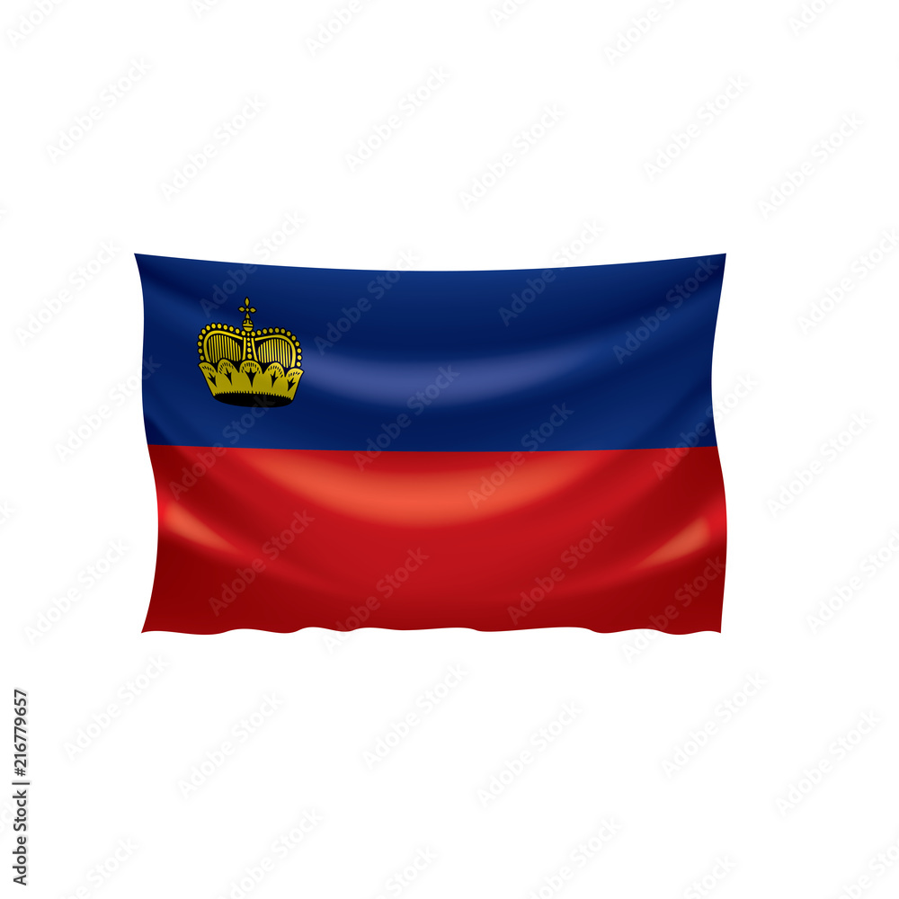 Fototapeta premium liechtenstein flag, vector illustration