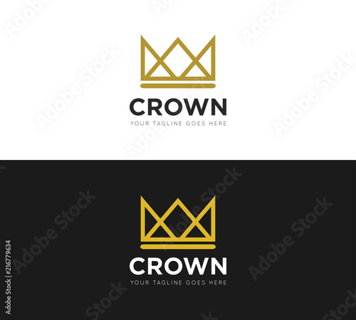 crown logo and icon Vector design Template. Vector Illustrator Eps.10