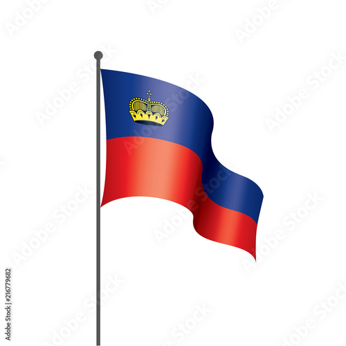 liechtenstein flag, vector illustration