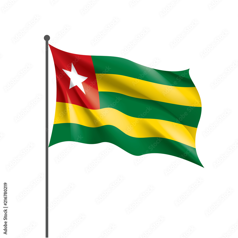 togo flag, vector illustration togo flag, vector illustration