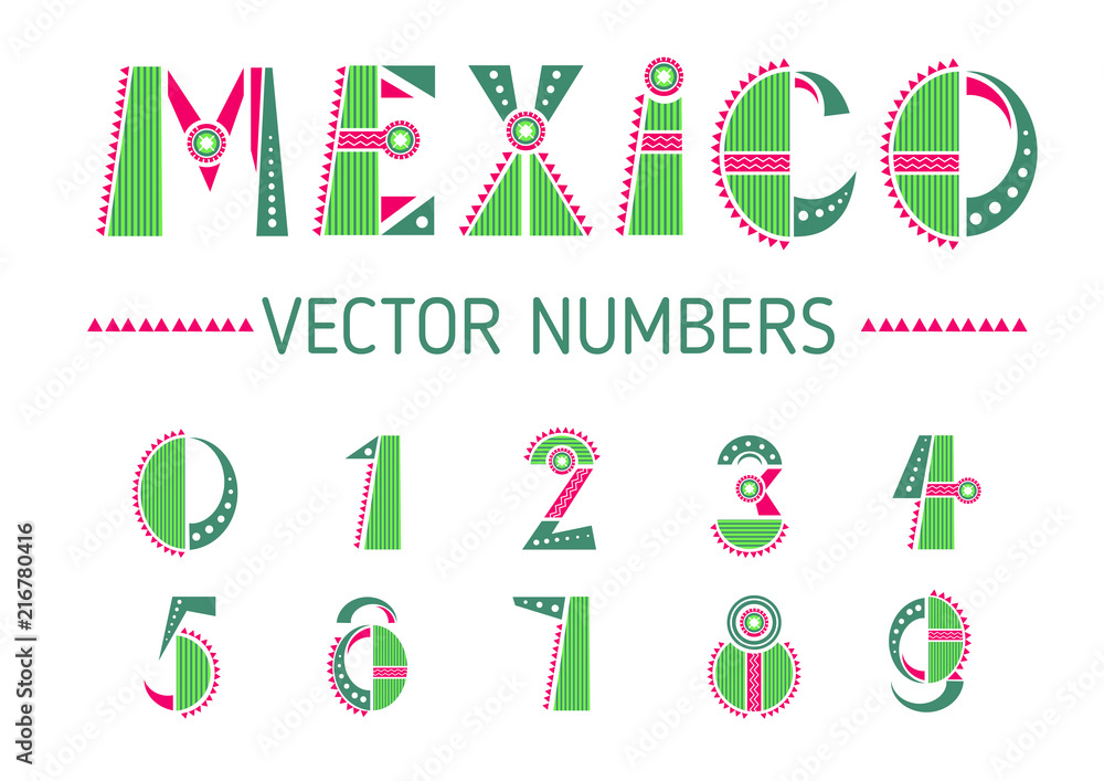 Mexico number set Mexico number set