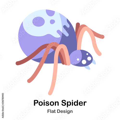 Poison Spider Flat Icon