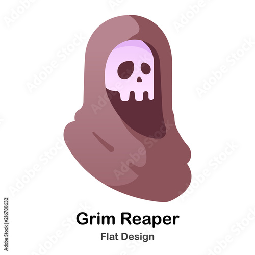 Grim Reaper Flat Icon