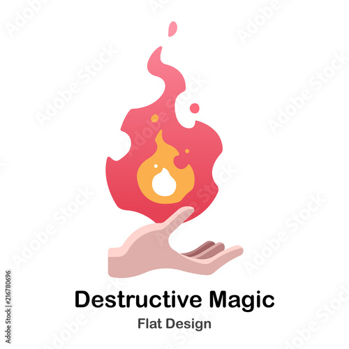 Destructive Magic Flat Icon