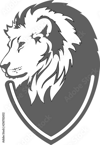 Fototapeta Naklejka Na Ścianę i Meble -  Lion head in vector interpretation 17