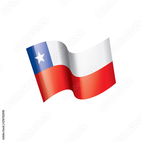Chile flag  vector illustration