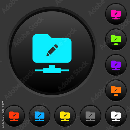 FTP rename dark push buttons with color icons