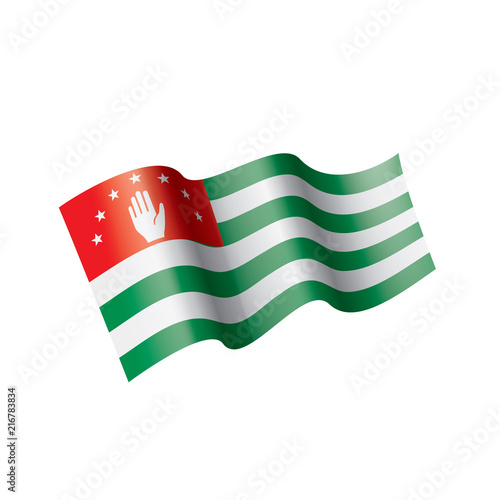 Abkhazia flag, vector illustration