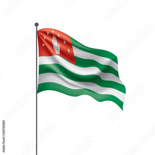 Abkhazia flag, vector illustration