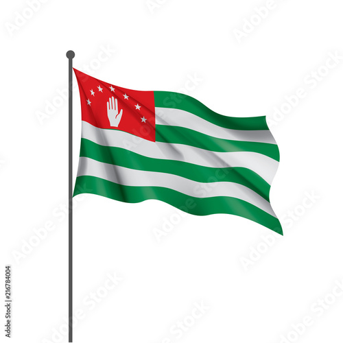 Abkhazia flag, vector illustration