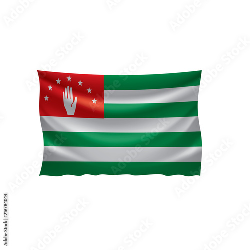 Abkhazia flag, vector illustration