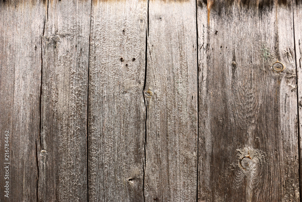 Naklejka premium Wooden background. Wooden floor in grey,
