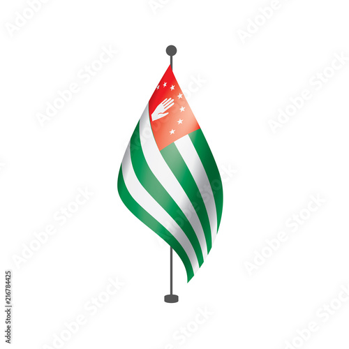Abkhazia flag, vector illustration