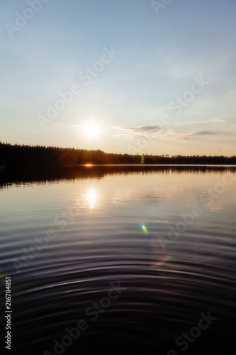 Landscape - sunset on the lake