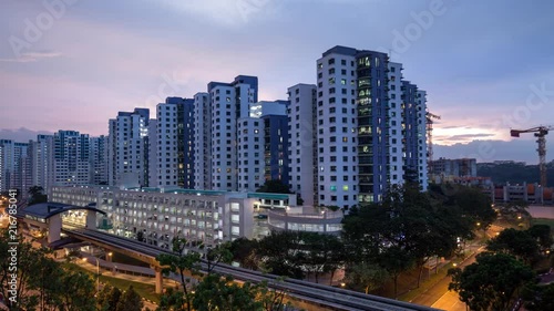 Wallpaper Mural Majestic Evenings in Bukit Panjang Town Torontodigital.ca