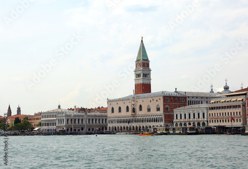 Venice Italy Bell Tower of Saint Mark and Doges Palace