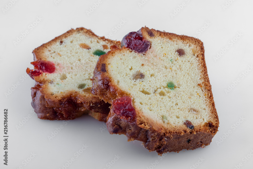 sliced fruits cake sliced fruits cake