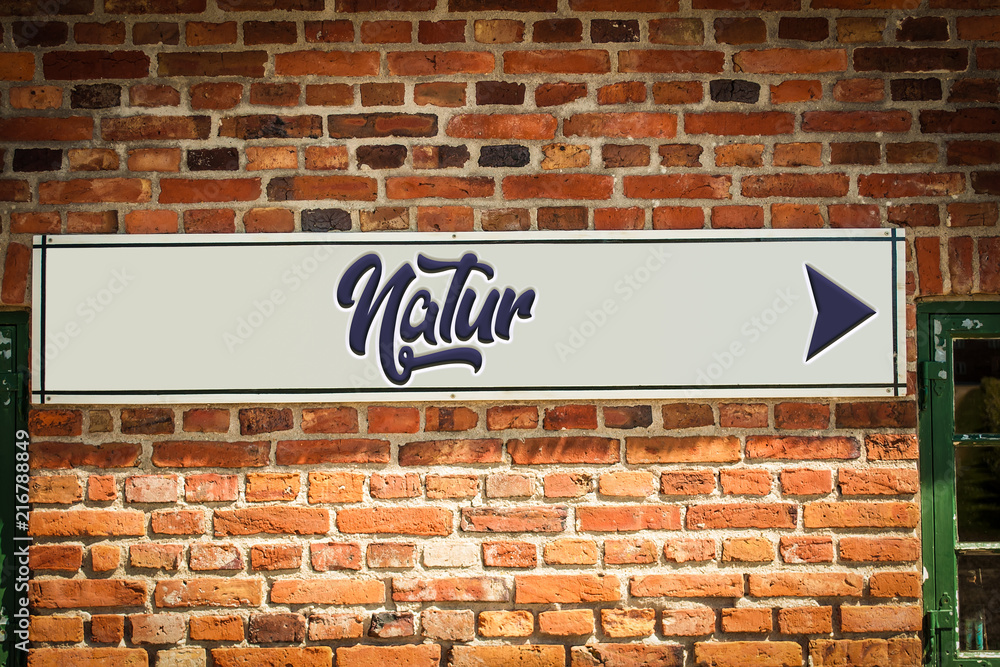 Obraz premium Schild 318 - Natur